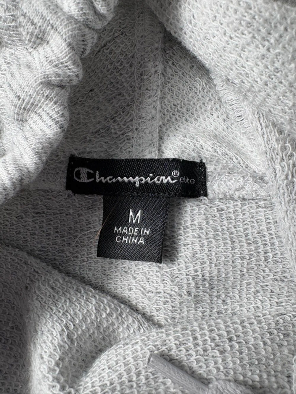 Champion Women's Light Gray Hooded Pullover Sweatshirt - Picture 9 of 9